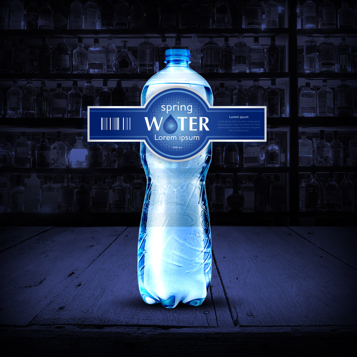 etiquetas para botellas de agua